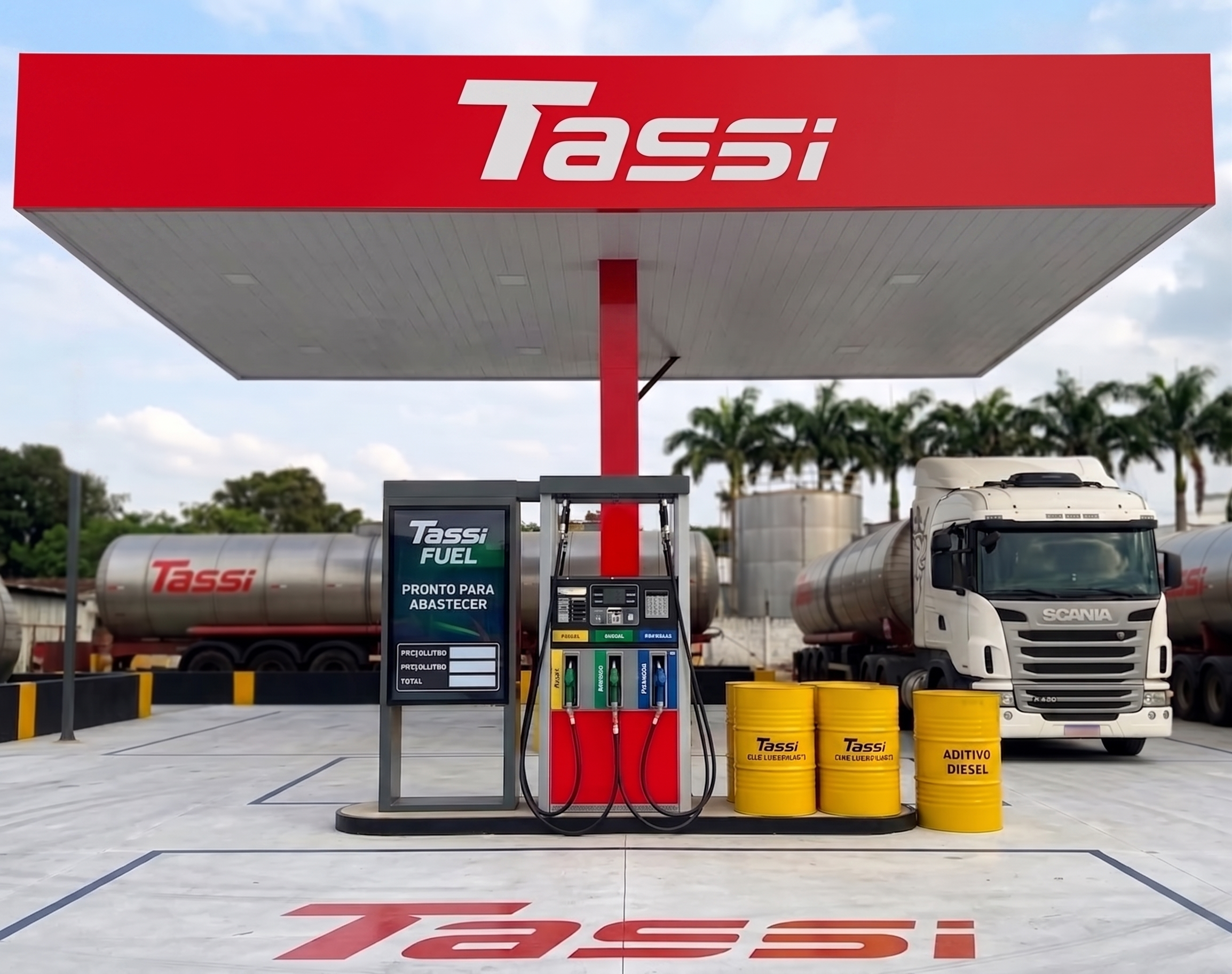 Posto Transtassi - Vista Frontal da Bomba